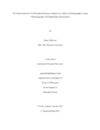 The Characterization of Cell Surface Receptor Complexes by Affinity Chromatography, Liquid Chromatography and Tandem Mass Spectrometry