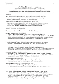 Tim Conway CV 1