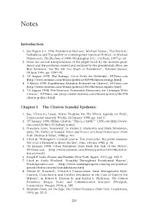 Introduction Chapter 1 the Clinton Scandal Epidemic