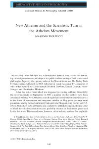 New Atheism and the Scientistic Turn in the Atheism Movement MASSIMO PIGLIUCCI