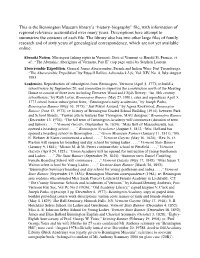 This Is the Bennington Museum Library's “History-Biography” File, With