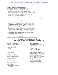 ACLU V. Clapper