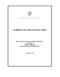 Dv2 Albert Coates Versameling/Albert Coates Collection