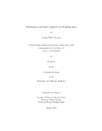 Isoperimetry and Noise Sensitivity in Gaussian Space by Joseph Oliver