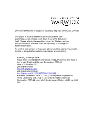 Occupation and Inter-Ethnic Relations in Lviv 1939-1944