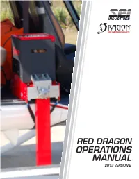Red Dragon Operations Manual 2013 Version E