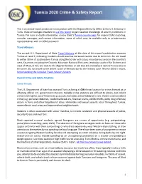 Tunisia 2020 Crime & Safety Report