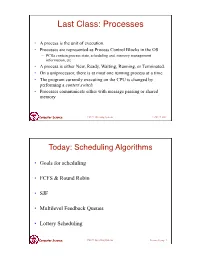 CPU Scheduling