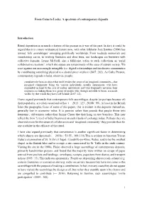 From Coins to Locks: a Spectrum of Contemporary Deposits — Introduction Ritual Deposition Is As Much a Feature of the Present