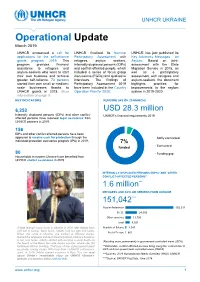 Operational Update March 2019