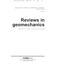 Reviews in Geomechanics