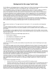Background to the Large Yacht Code