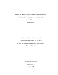 Fattitude the Movie: Theory and Praxis of Creating a Documentary
