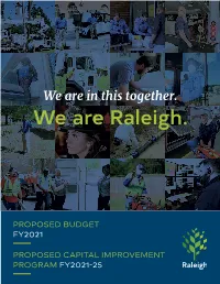 FY21 Proposed Budget