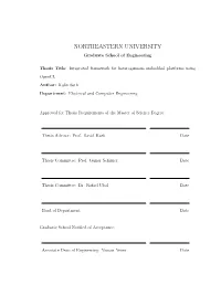 Integrated Framework for Heterogeneous Embedded Platforms Using Opencl Author: Kulin Seth Department: Electrical and Computer Engineering
