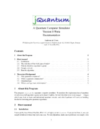 Jquantum Manual