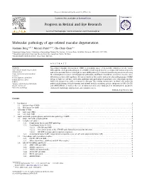 Molecular Pathology of Age-Related Macular Degeneration