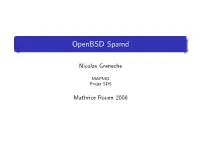 Openbsd Spamd