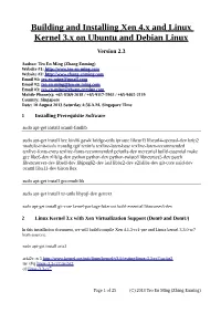 Building and Installing Xen 4.X and Linux Kernel 3.X on Ubuntu and Debian Linux