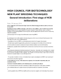 High Council for Biotechnology