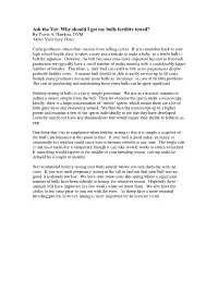 Why Should I Get My Bulls Fertility Tested? by Travis A