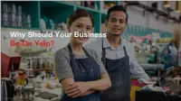 Why Should Your Business Be on Yelp?