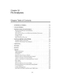 Chapter 39 Fit Analyses
