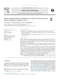 Dichotic Listening Deficits in Amblyaudia Are Characterized by Aberrant Neural Oscillations in Auditory Cortex