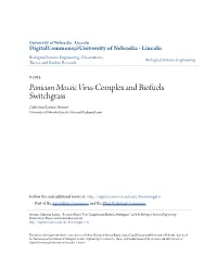 &lt;I&gt;Panicum Mosaic Virus&lt;/I&gt; Complex and Biofuels Switchgrass