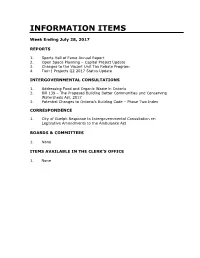 Information Items