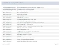 Thomas Balch Library Vertical Files