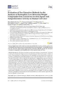 Evaluation of Two Extraction Methods for the Analysis of Hydrophilic Low