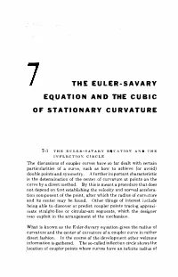 The Euler-Savary Equation and the Cubic of Stationary Curvature