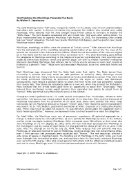 The Problems the Mischlinge Presented the Nazis by Walter S