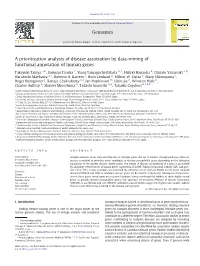 A Prioritization Analysis of Disease Association by Data-Mining of Functional Annotation of Human Genes