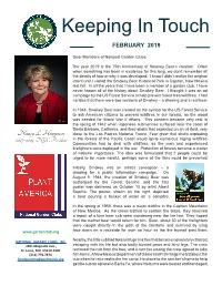 Keeping in Touch FEBRUARY 2019