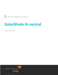N-Central Services Reference Manual