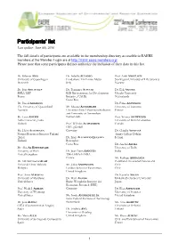 Participants' List