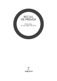Recull De Premsa