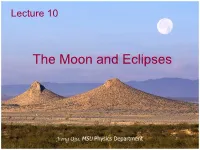 The Moon and Eclipses
