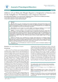 Addition of Low Molecular Weight Heparin to Antiplatelet in Patients