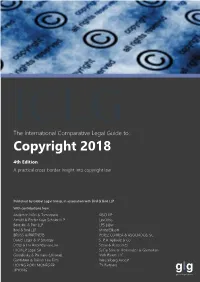 Copyright 2018 4Th Edition a Practical Cross-Border Insight Into Copyright Law