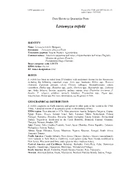 Data Sheets on Quarantine Pests