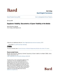 Discontents of Queer Visibility in the Media
