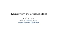 Hyperconvexity and Metric Embedding
