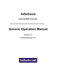 Infortrend RAID Controller Manual