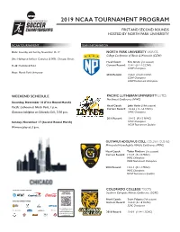 Ncaa Tournament Program