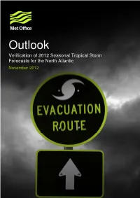 Report on the Forecast Verification and Analysis of the 2012
