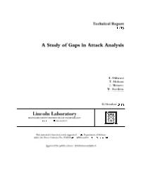 A Study of Gaps in Attack Analysis 5B
