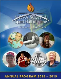Annual Program 2018 – 2019 Sport Has the Power to Change the World